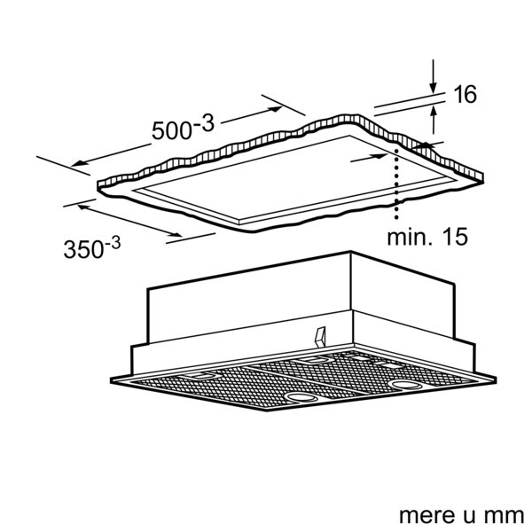 Series 4, canopy cooker hood, 53 cm, Silver metallic, DHL555BM
