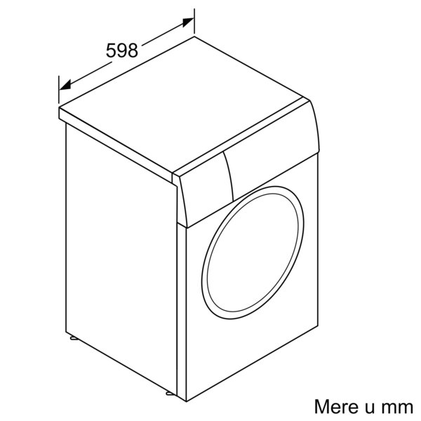 Series 4, washing machine, frontloader fullsize, 8 kg, 1200 rpm, WAN2406NBY