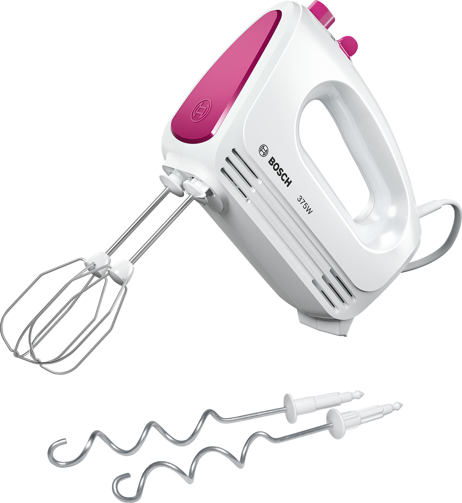 Hand mixer, CleverMixx FUN, 375 W, White, wild purple, MFQ2210P