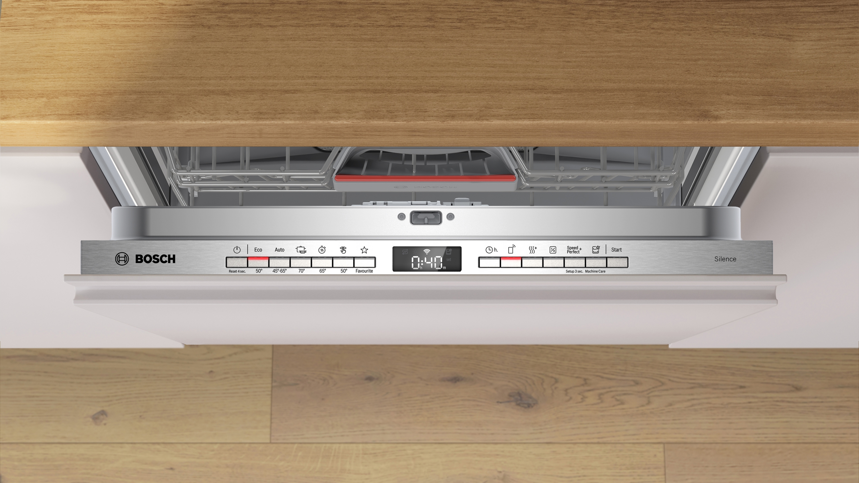 Series 4, fully-integrated dishwasher, 60 cm, Variable hinge for special installation situations, SMH4HVX14E