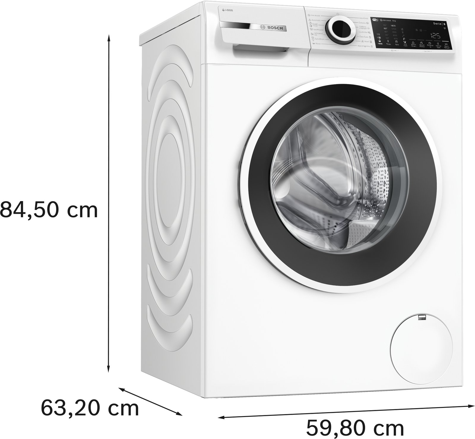Serija 6, Mašina za pranje veša, punjenje spreda, 9 kg, max. 1400 obrtaja u minuti, WGJ244A2BY