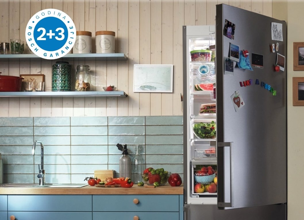 5 godina garancije na sve frižidere i zamrzivače. Hladi #likeabosch.