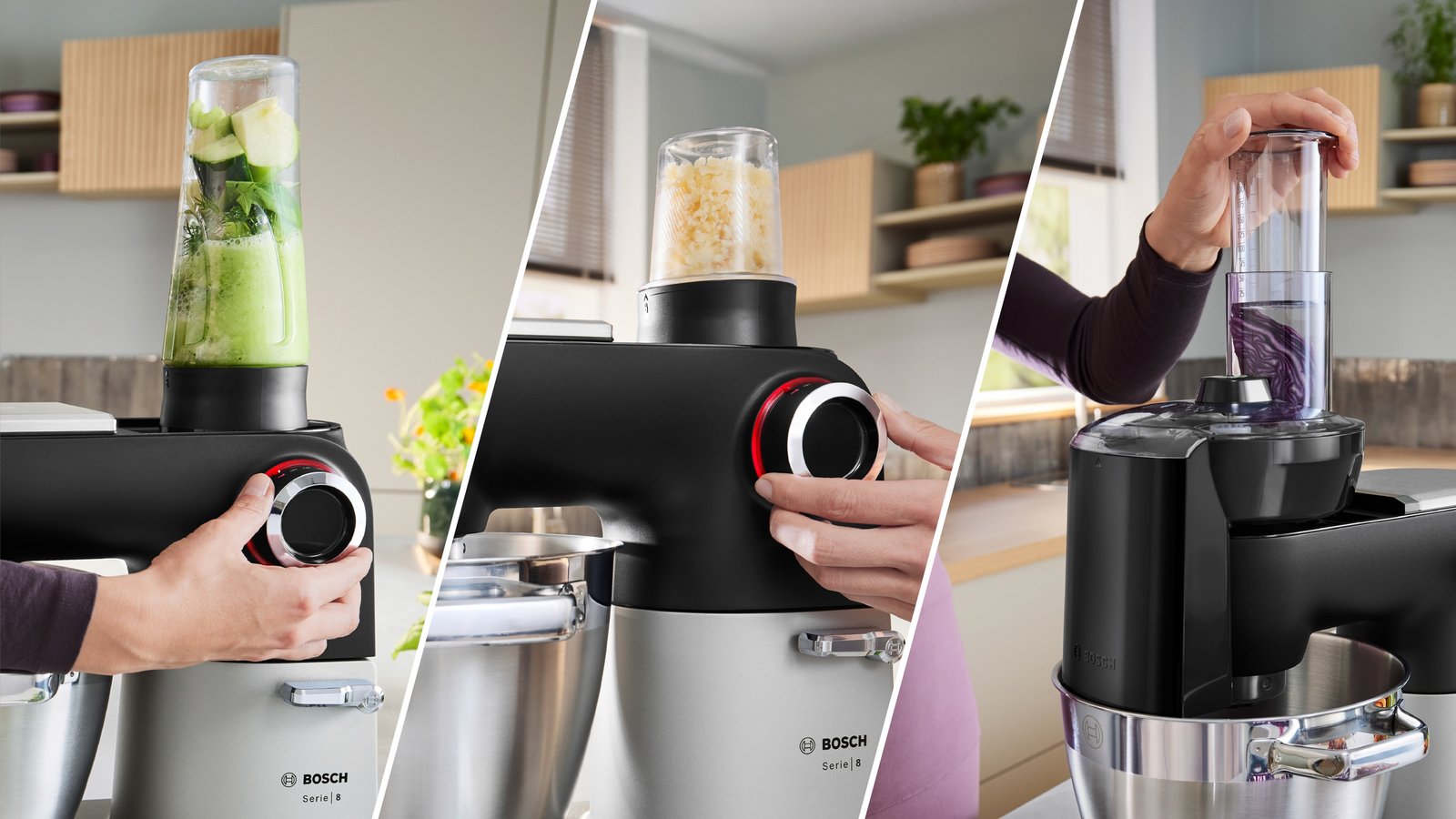 Serija 8, Kuhinjski robot sa integrisanom vagom, 1800 W, Siva, Crna, MUMS8ZS22