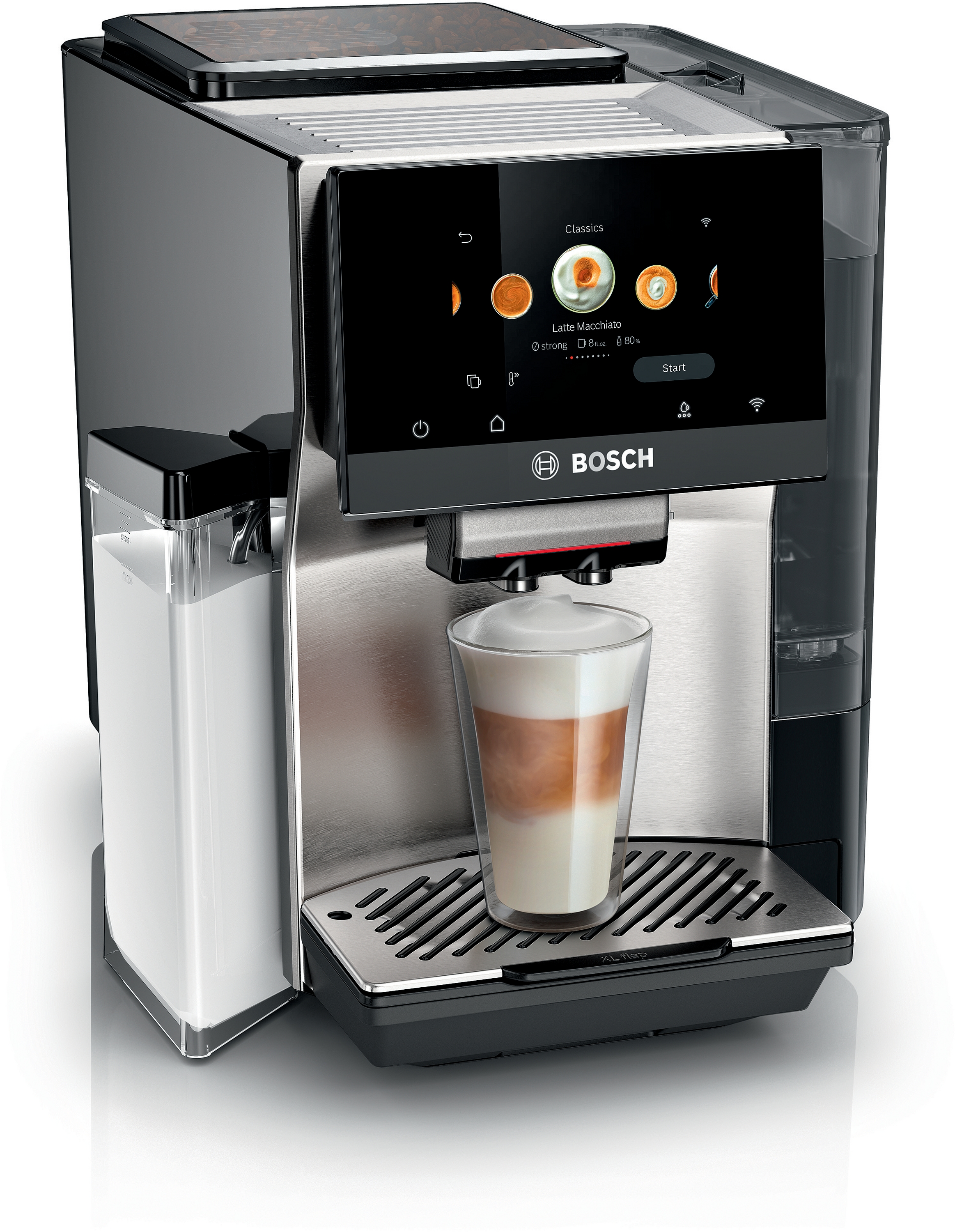 Series 8, Fully automatic coffee machine, VeroCafe, Stainless steel, TQE81703