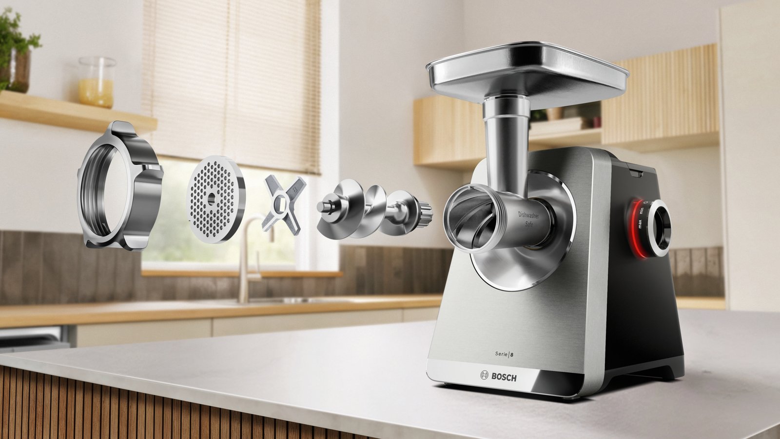 Serija 8, Mašina za mlevenje mesa, MultiPower, 2500 W, Nerđajući čelik, MFWS835M