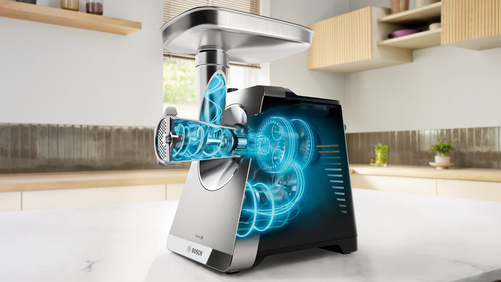 Serija 8, Mašina za mlevenje mesa, MultiPower, 2500 W, Nerđajući čelik, MFWS820M