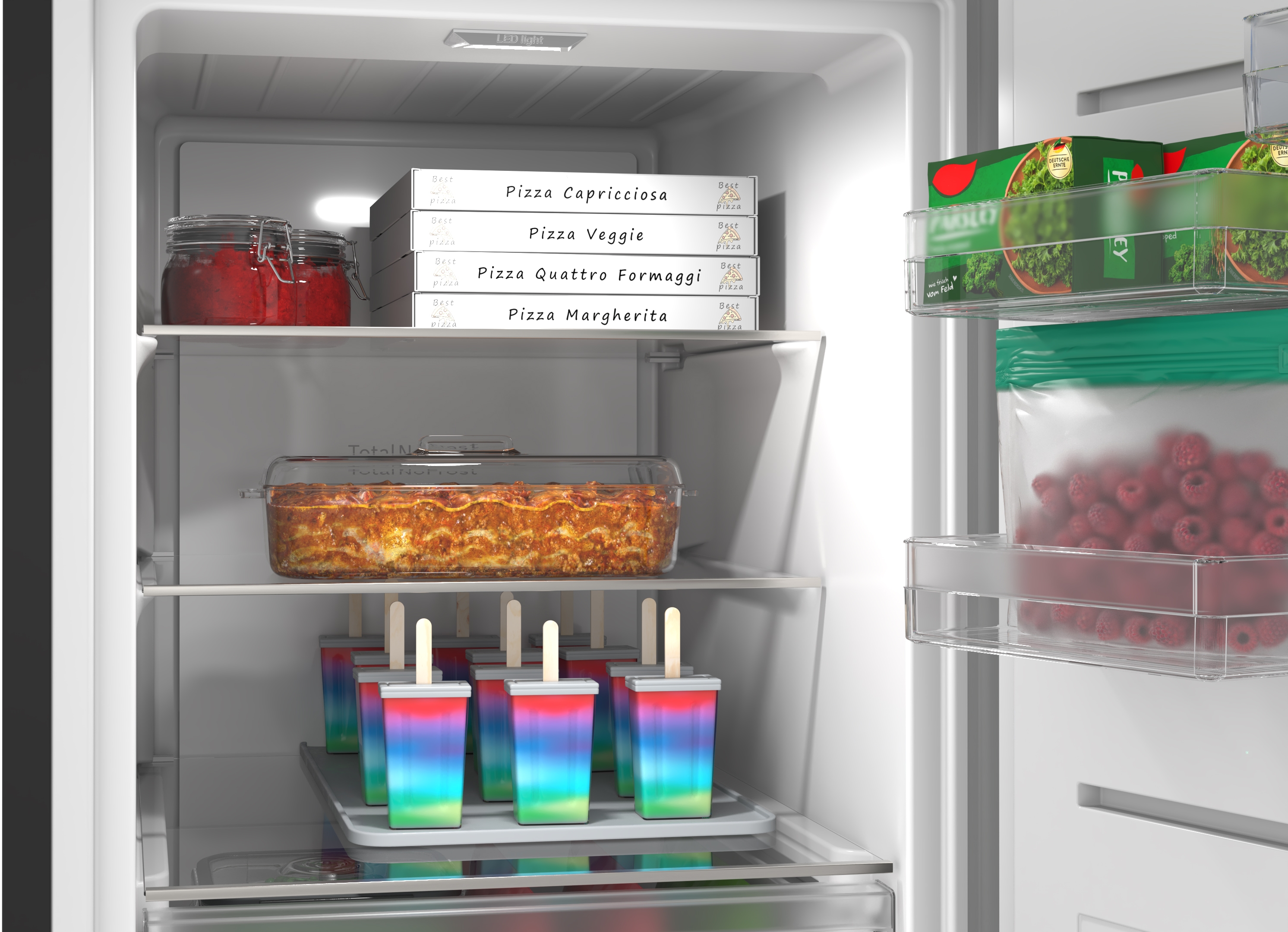 Series 4, free-standing freezer, 186.2 x 59.5 cm, Grey, GSN36VCCG