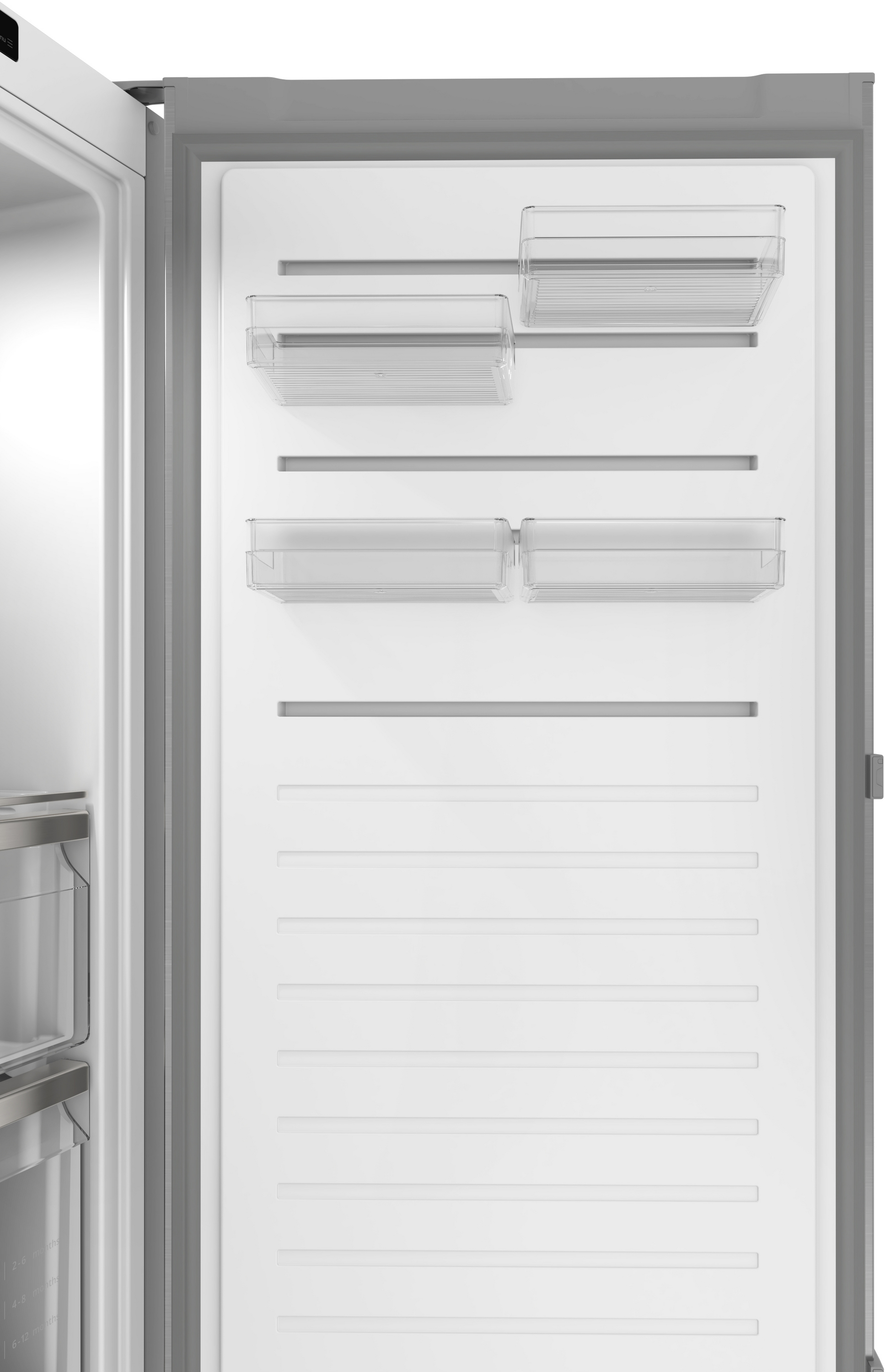 Series 6, free-standing freezer, 186.2 x 59.5 cm, Brushed steel (with anti-fingerprint), GSN36AICM