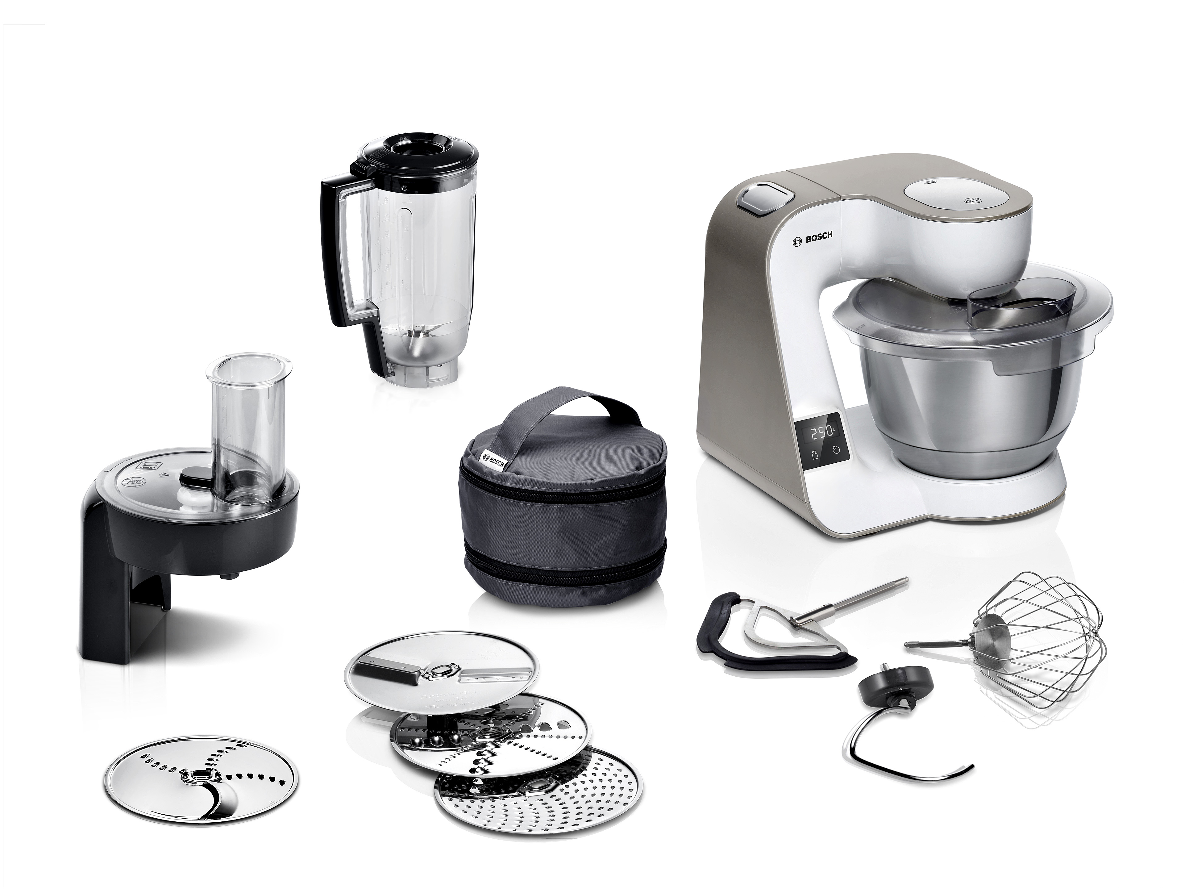 Serija 4, Kuhinjski robot sa integrisanom vagom, MUM 5, 1000 W, Bela, Boja šampanjca, MUM5XW20
