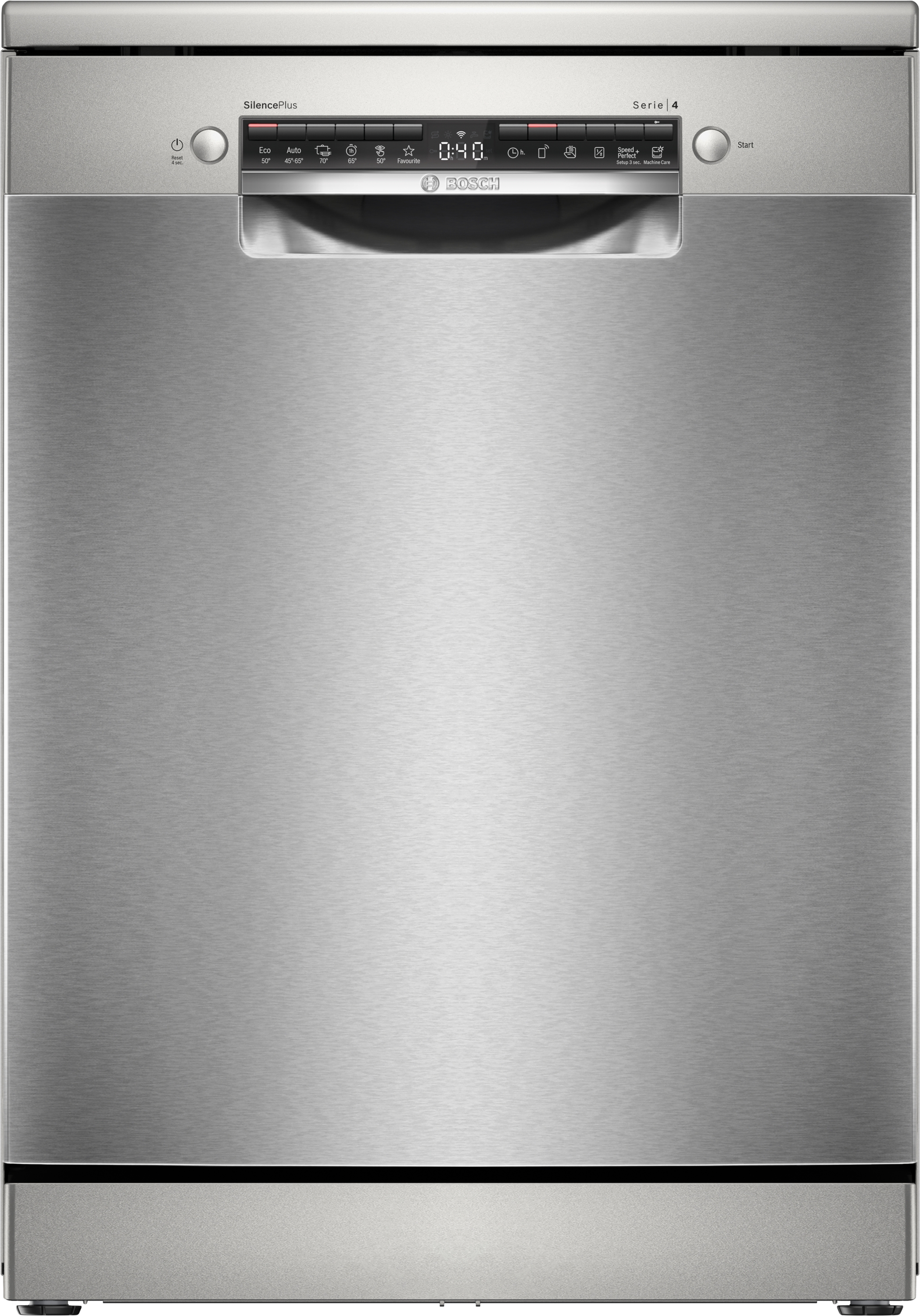 Series 4, free-standing dishwasher, 60 cm, Brushed steel anti-fingerprint, SMS4EVI08E