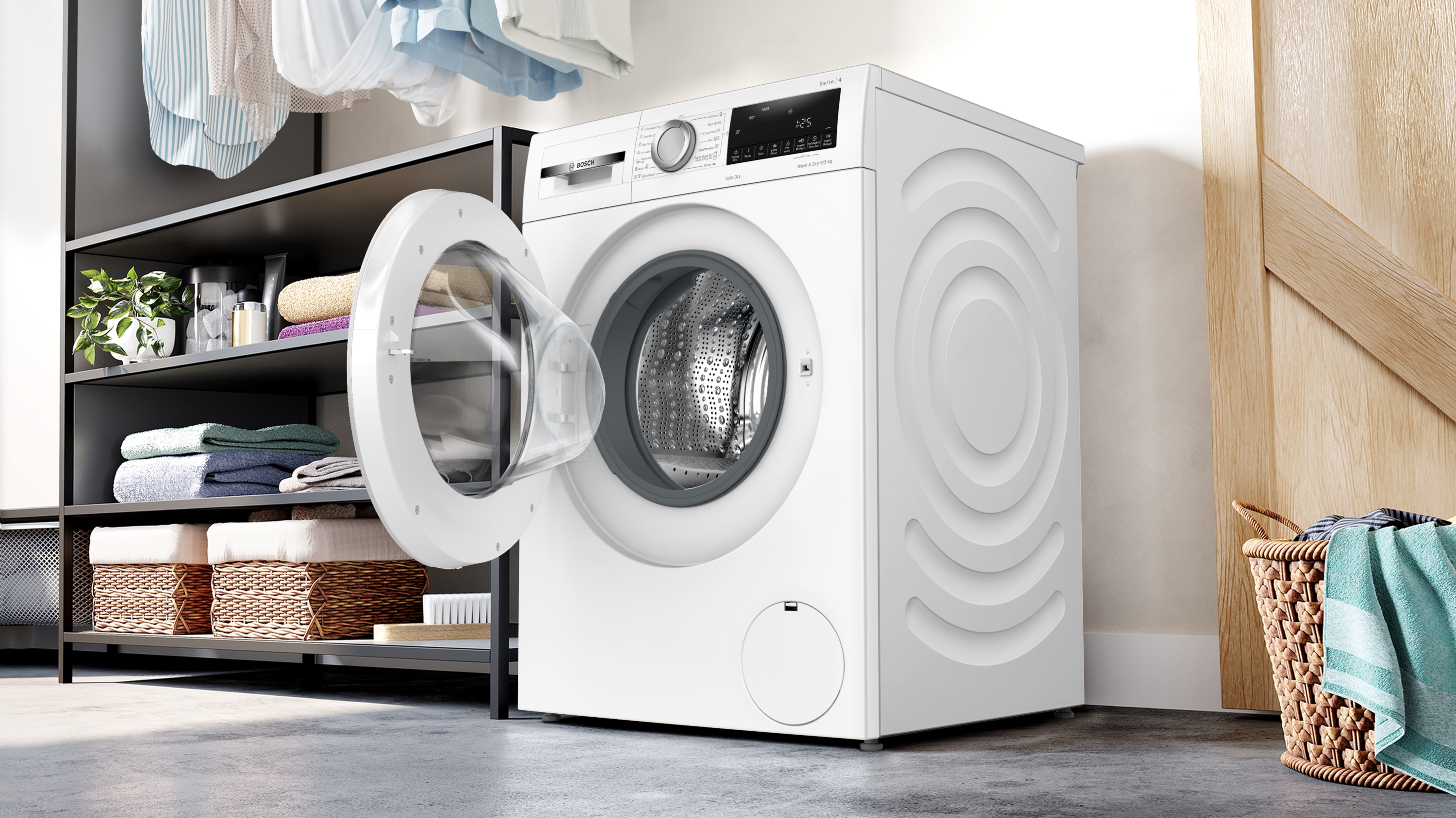 Series 4, washer-dryer, 9/5 kg, 1400 rpm, WNA14401BY