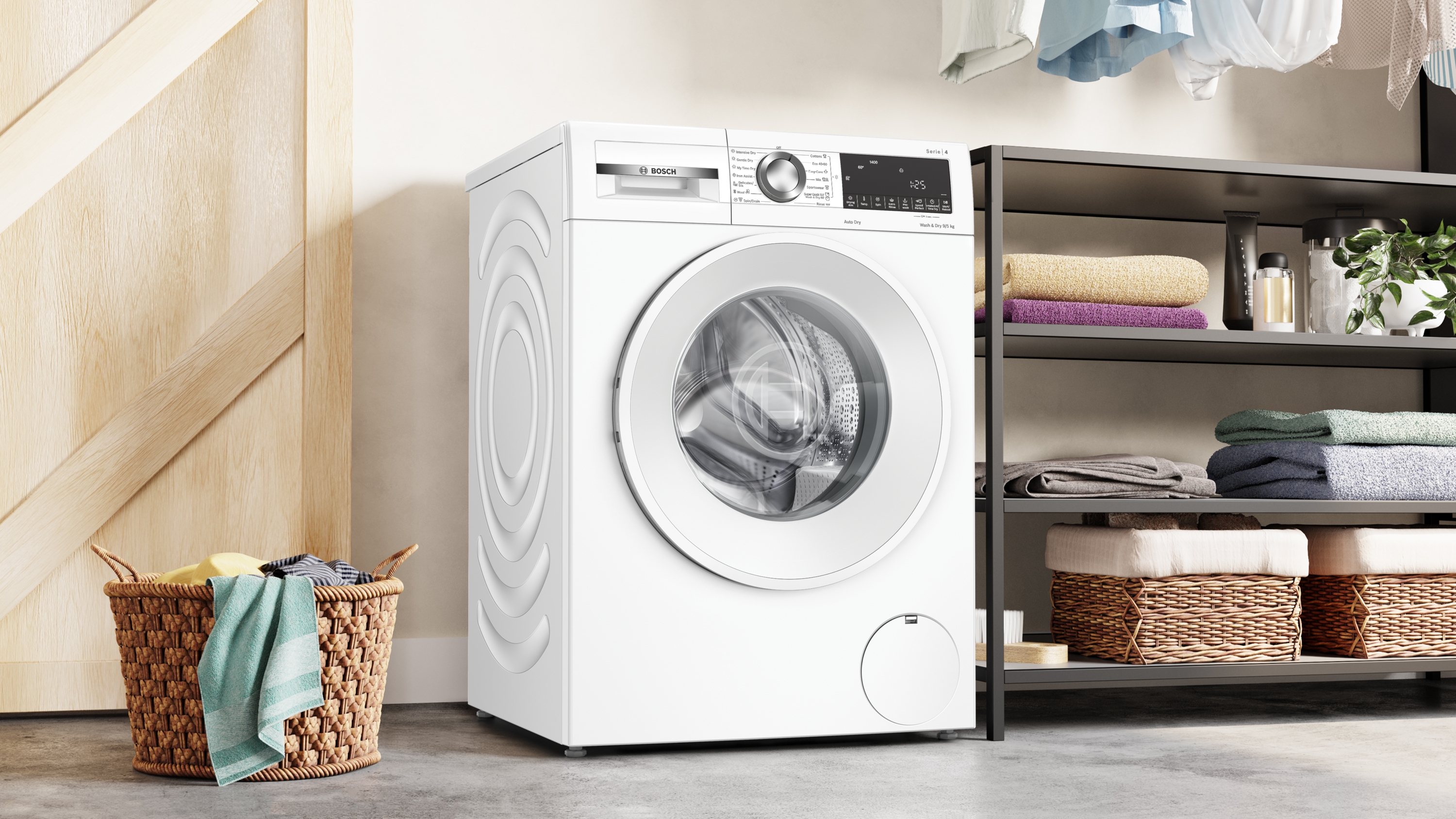 Series 4, washer-dryer, 9/5 kg, 1400 rpm, WNA14401BY