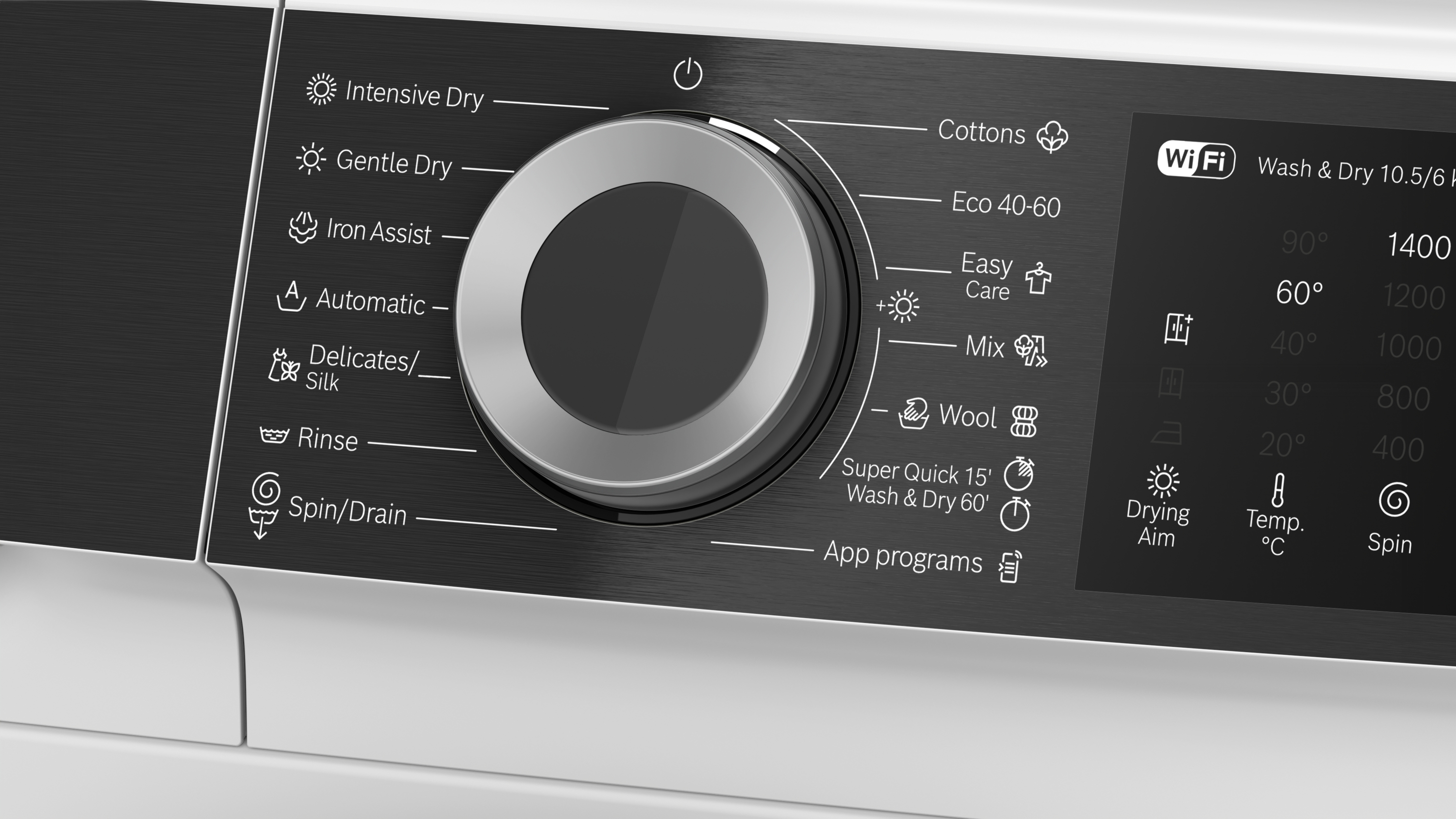 Series 6, washer-dryer, 10.5/6 kg, 1400 rpm, WNG254A7BY