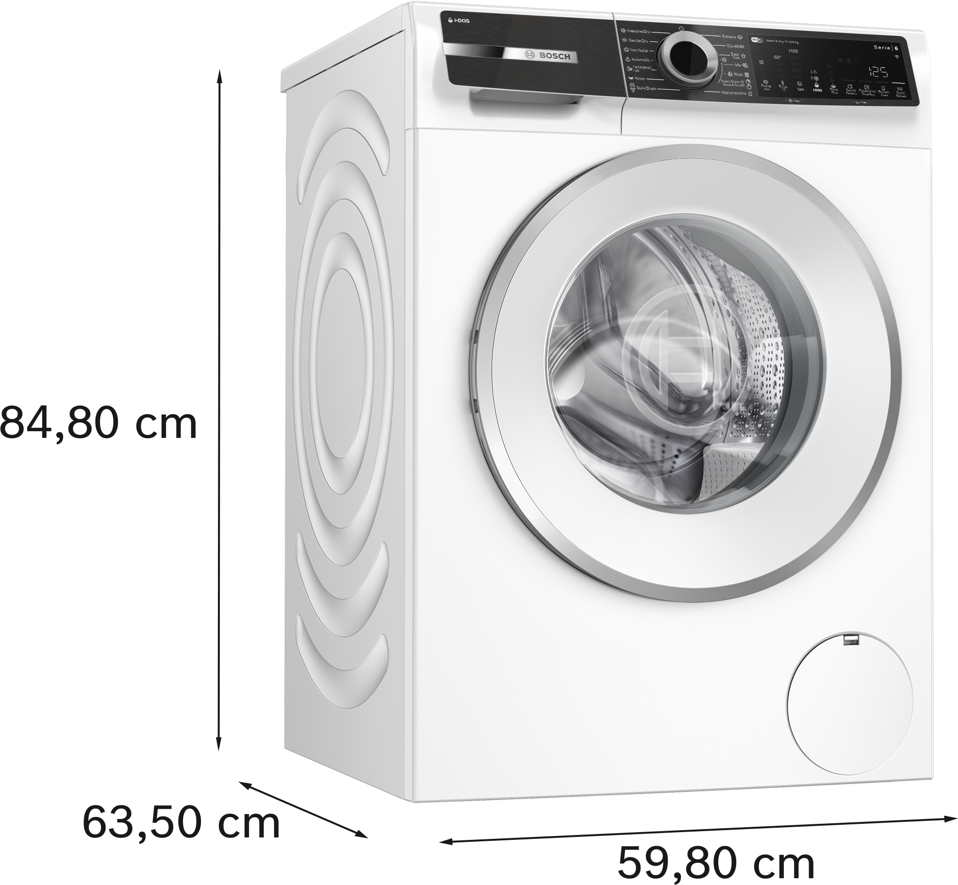 Series 6, washer-dryer, 10.5/6 kg, 1400 rpm, WNG254A7BY