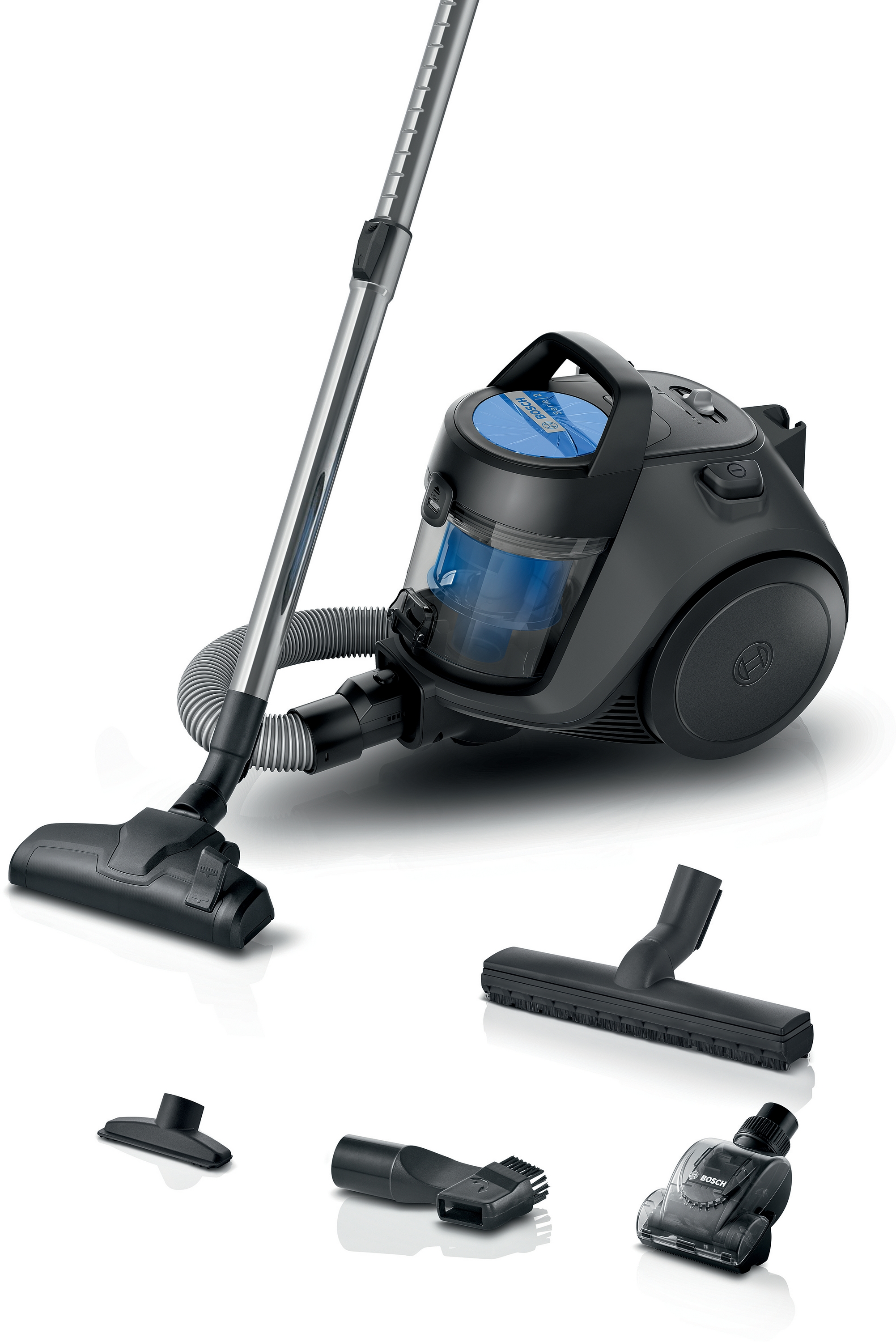 Series 2, Bagless vacuum cleaner, Serie 2, Black, BGS05BA2HT