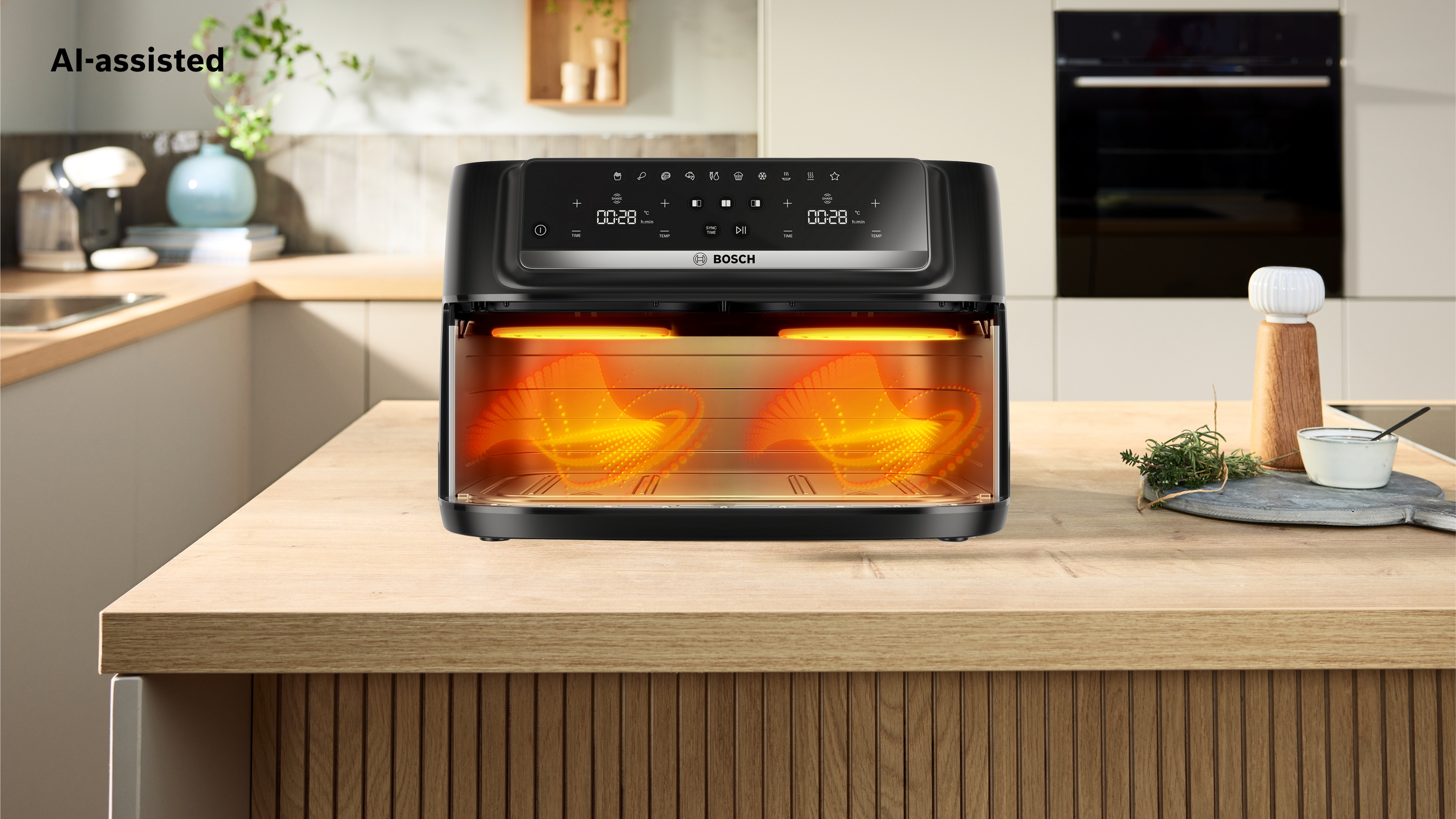 Serija 4, Double Flex Drawer Air Fryer, Crna, MAFD490B1