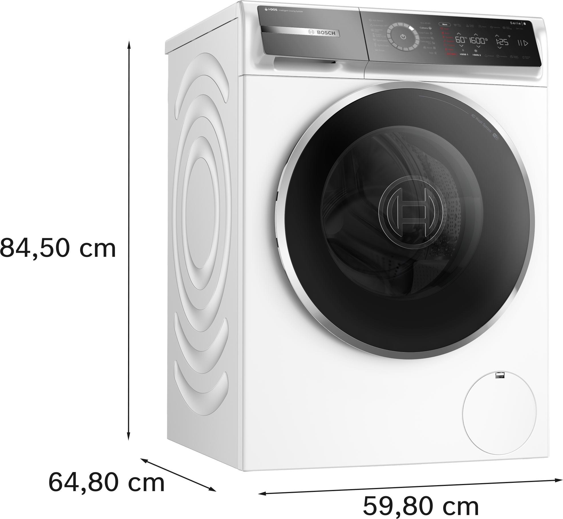 Serija 8, Mašina za pranje veša, punjenje spreda, 11 kg, max. 1600 obrtaja u minuti, WGB266A5BY